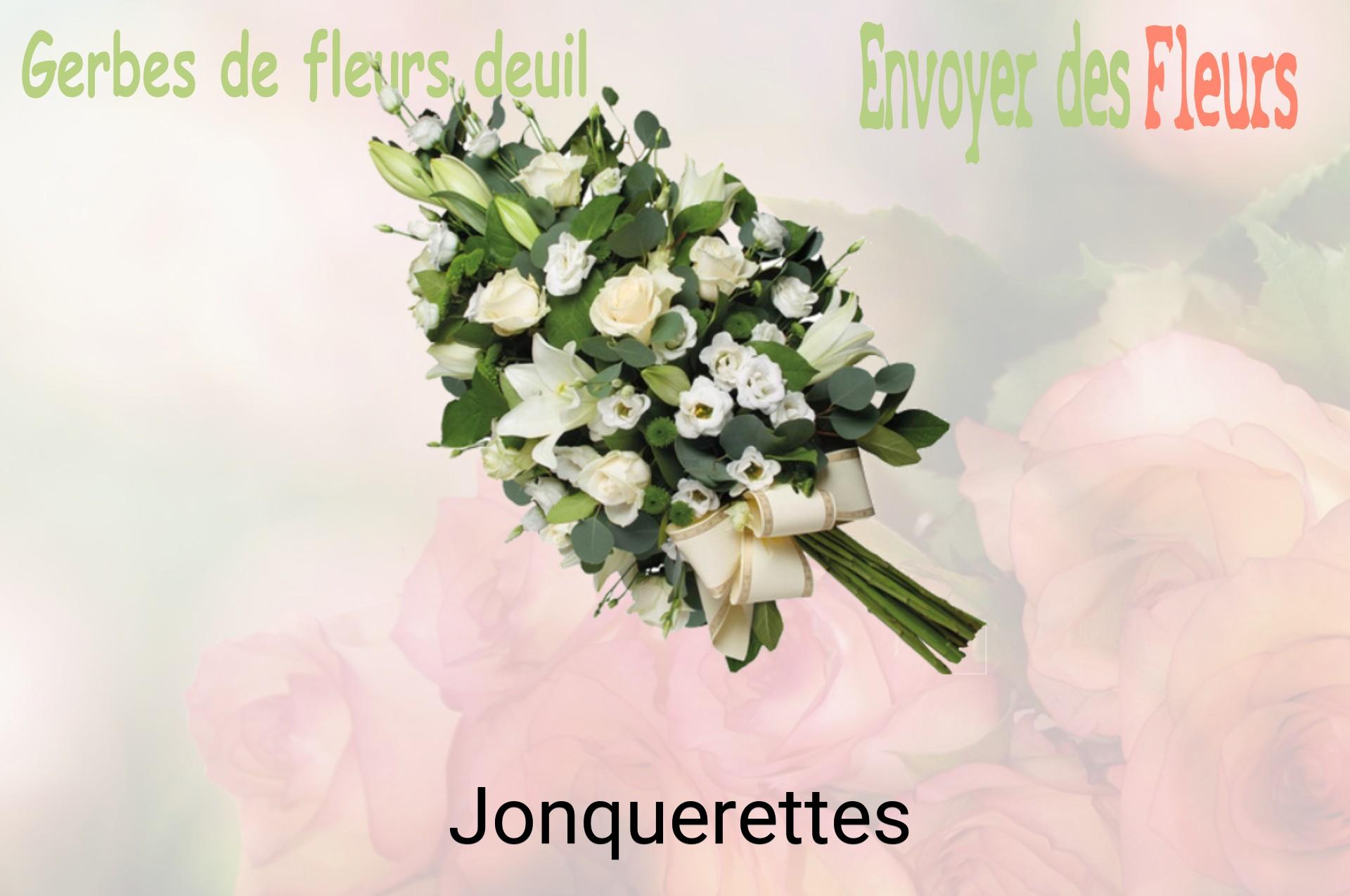 Gerbe de fleurs de deuil livrée à Jonquerettes